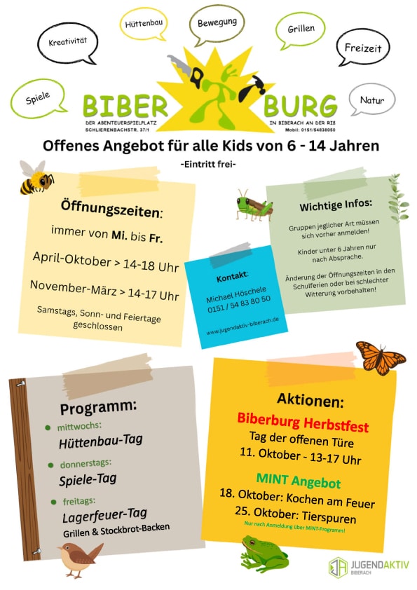 Jugendaktiv - Biberach an der Riss | Monatsprogramm ASP