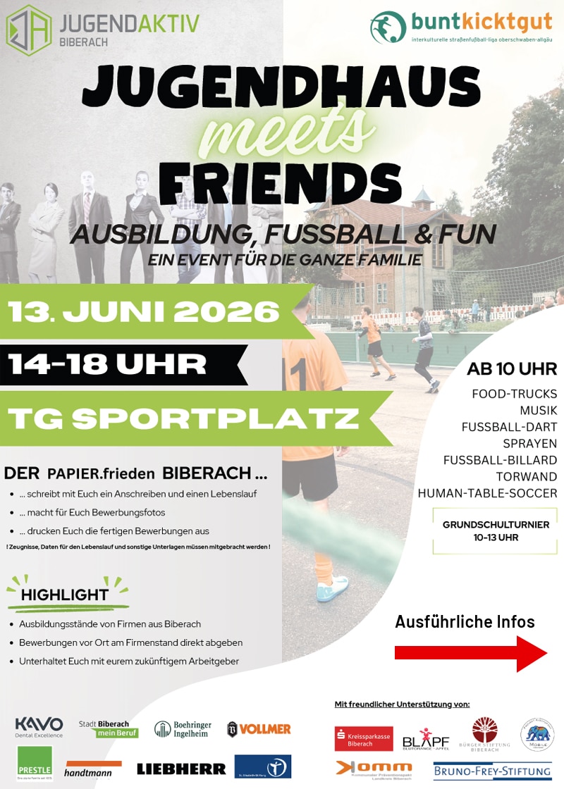 Jugendaktiv - Biberach an der Riss | Jugendhaus